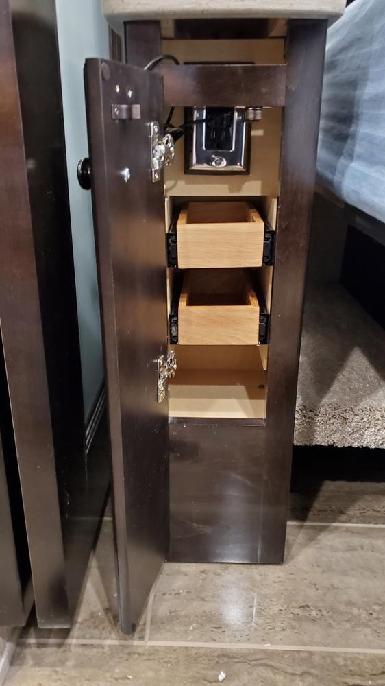 White Oak Drawer Organizers - Customer Photo From Perry Koste