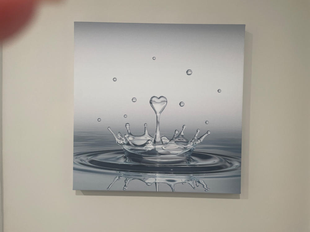 Heart Drop Splash Bathroom Wall Art