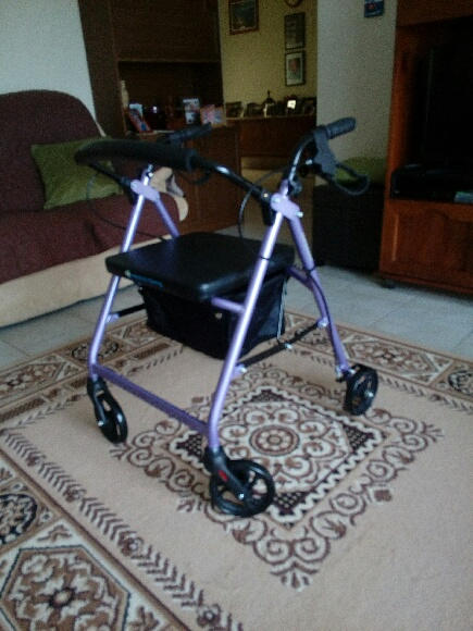 Soteria Seat Walker – Rollator – Four Wheeled Walker - Purple - Customer Photo From Anonymous