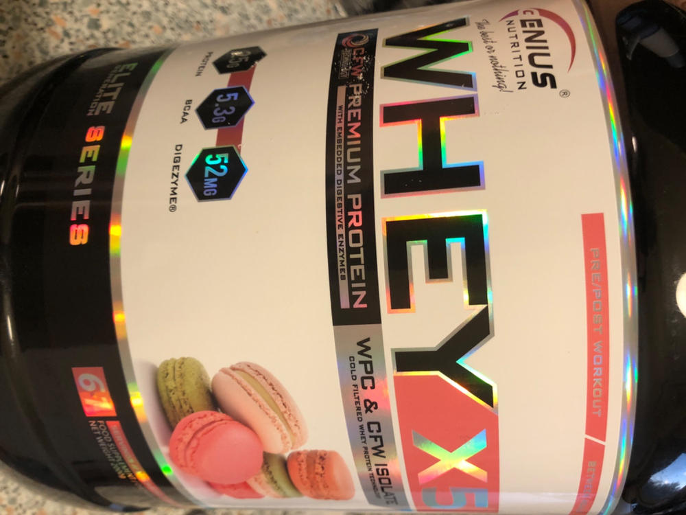 WHEY-X5® 2000g/61serv - Customer Photo From George Buduru