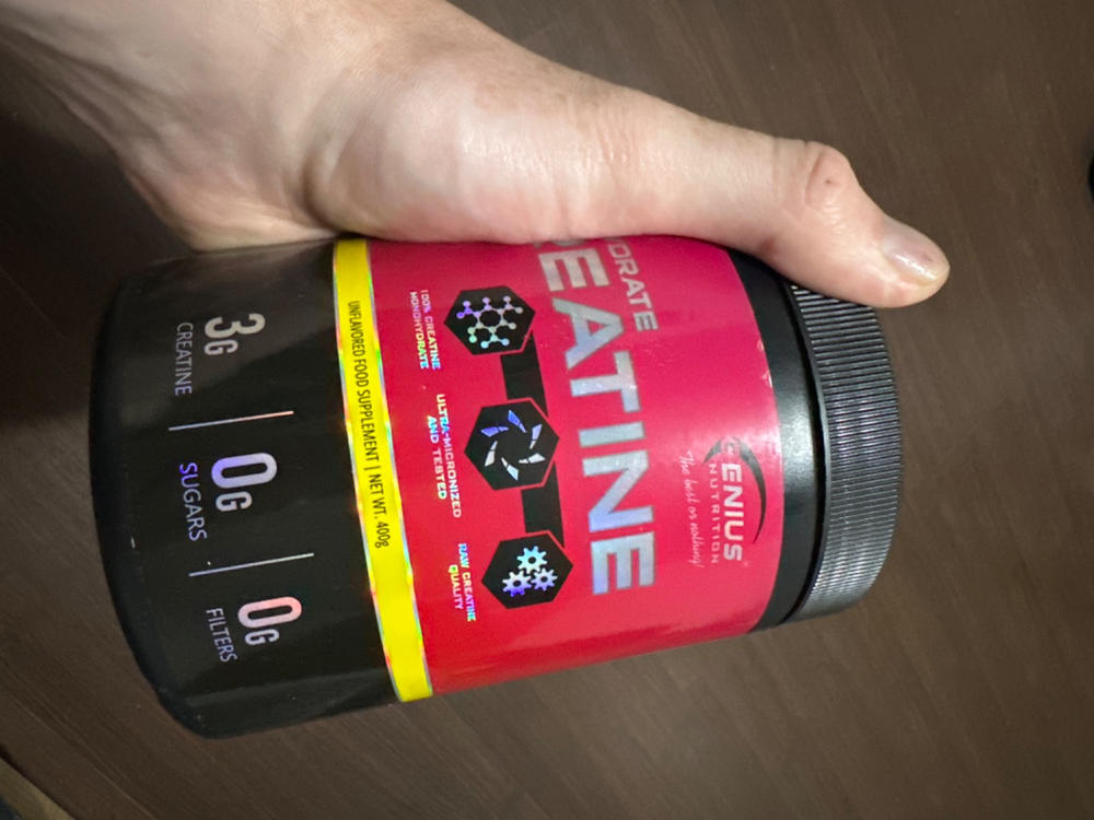 CREATINE MONOHYDRATE 400g/133 serv - Customer Photo From Iulian C. Cindea