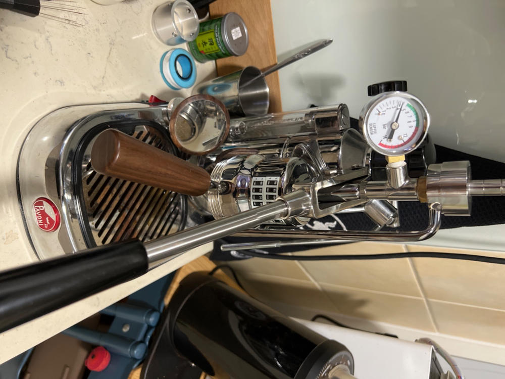 Coffee Sensor AirBuster® release valve and chamber for La Pavoni Lever group heads - Customer Photo From Jean Chan