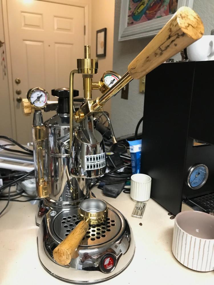 Coffee Sensor AirBuster® release valve and chamber for La Pavoni Lever group heads - Customer Photo From Edgar Parker