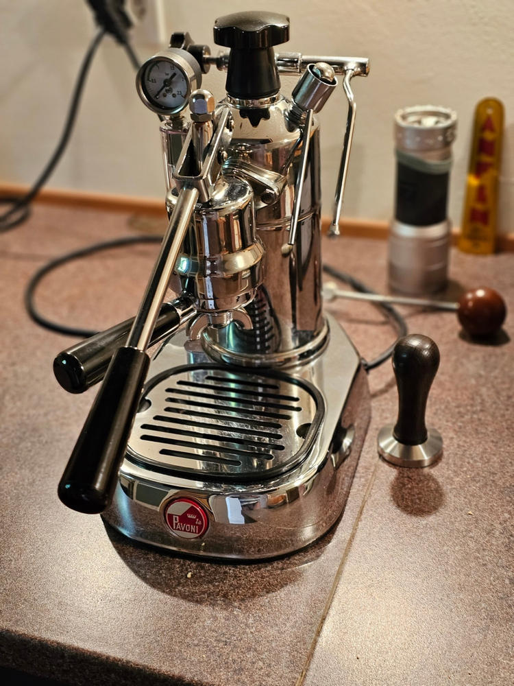 La Pavoni Custom Made Stainless Steel Sleeve Jacket - Customer Photo From Bernard Leresche