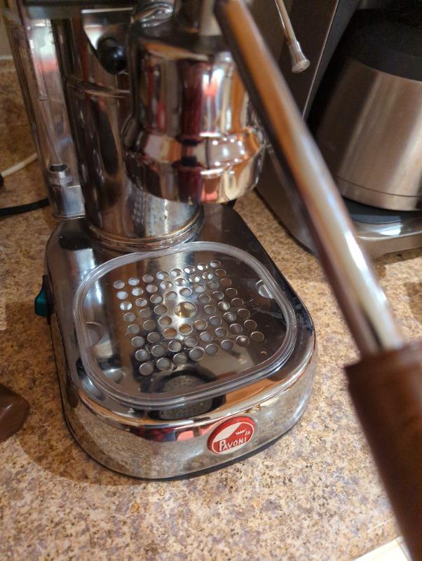 La Pavoni Lever custom black or transparent plastic drip tray - TRANSPARENT - Customer Photo From Joachim Achtzehnter