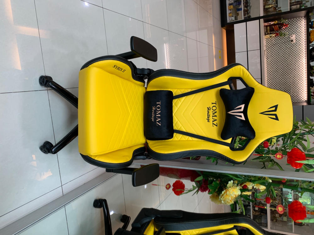 Tomaz Syrix II Gaming Chair (Yellow) - Customer Photo From May Toh 