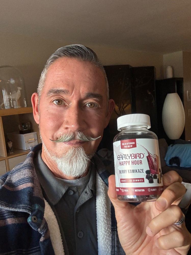 Happy Hour (Afternoon Energy Gummies) With Free Capsule - Customer Photo From Jeff L.