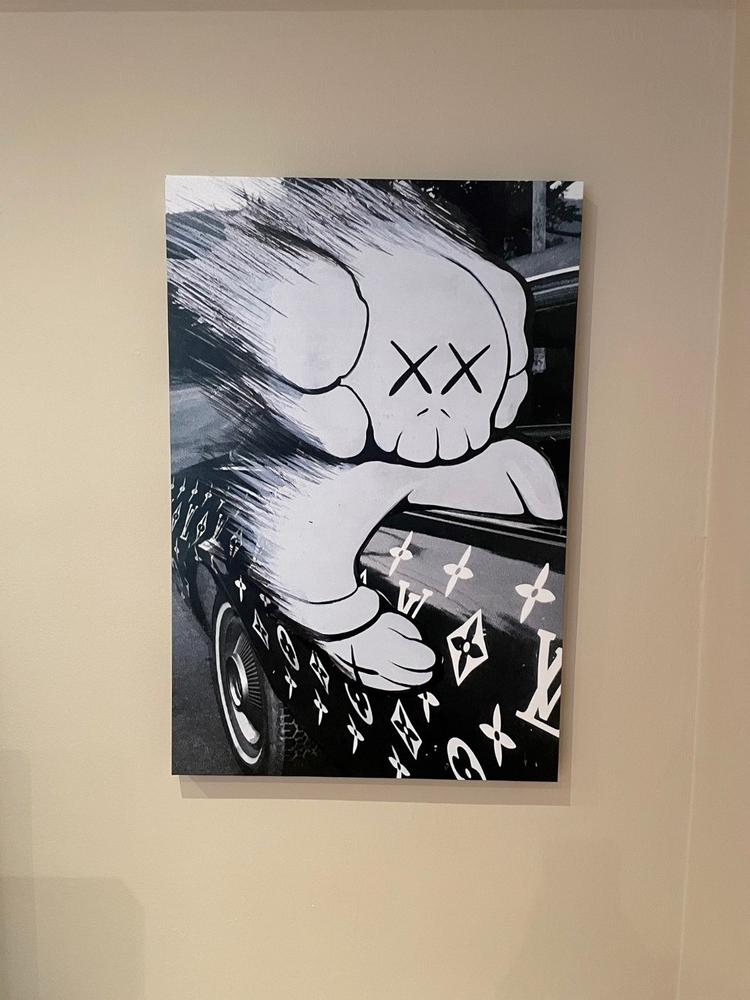 KAWS x LV Car Canvas - Customer Photo From Ronald Singh