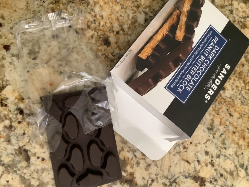 Dark Chocolate Peanut Butter Block 8 oz. - Customer Photo From Kathy Hart