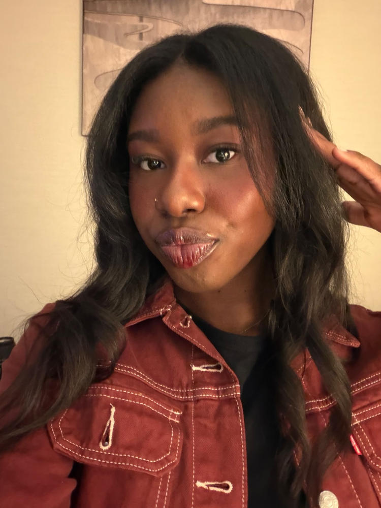 Remix Relaxed Straight Clip-In Hair Extensions - Customer Photo From Morgan Garner