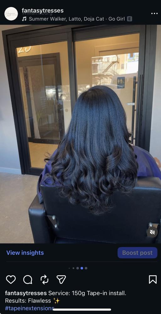 Coil Curl Tape-In Hair Extensions - Customer Photo From Rachel Sam