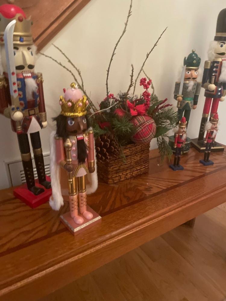 African American Christmas King Nutcracker 15 inch - Customer Photo From Myrna J.