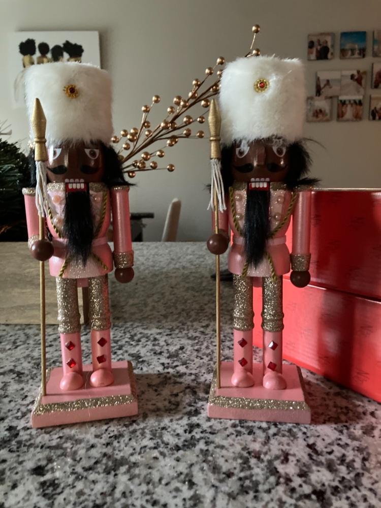 African American Christmas Nutcracker Rose Gold - Customer Photo From Candice C.