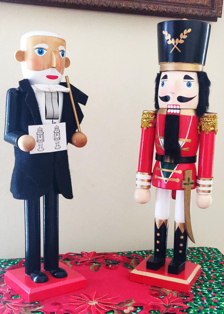 Traditional Soldier Nutcracker Red Gold Trim and Sword 15 inch - Customer Photo From Anne C.