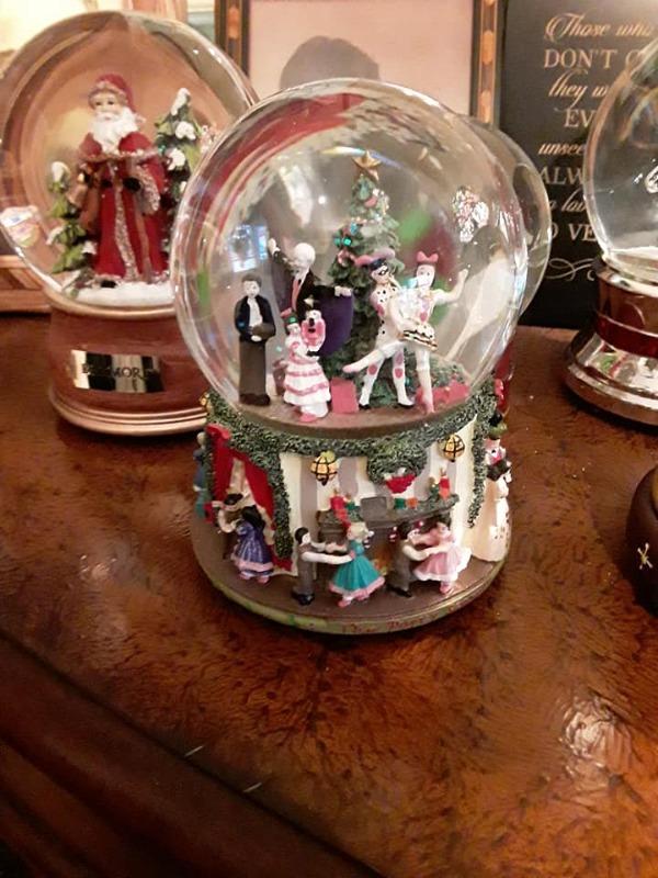 Musical Party Scene Snow Globe Plays Nutcracker Suite March - Customer Photo From Kay A.