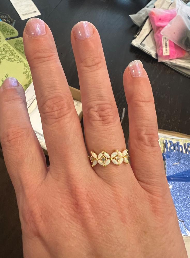 Opal Fae Ring - Customer Photo From Elena Langlois
