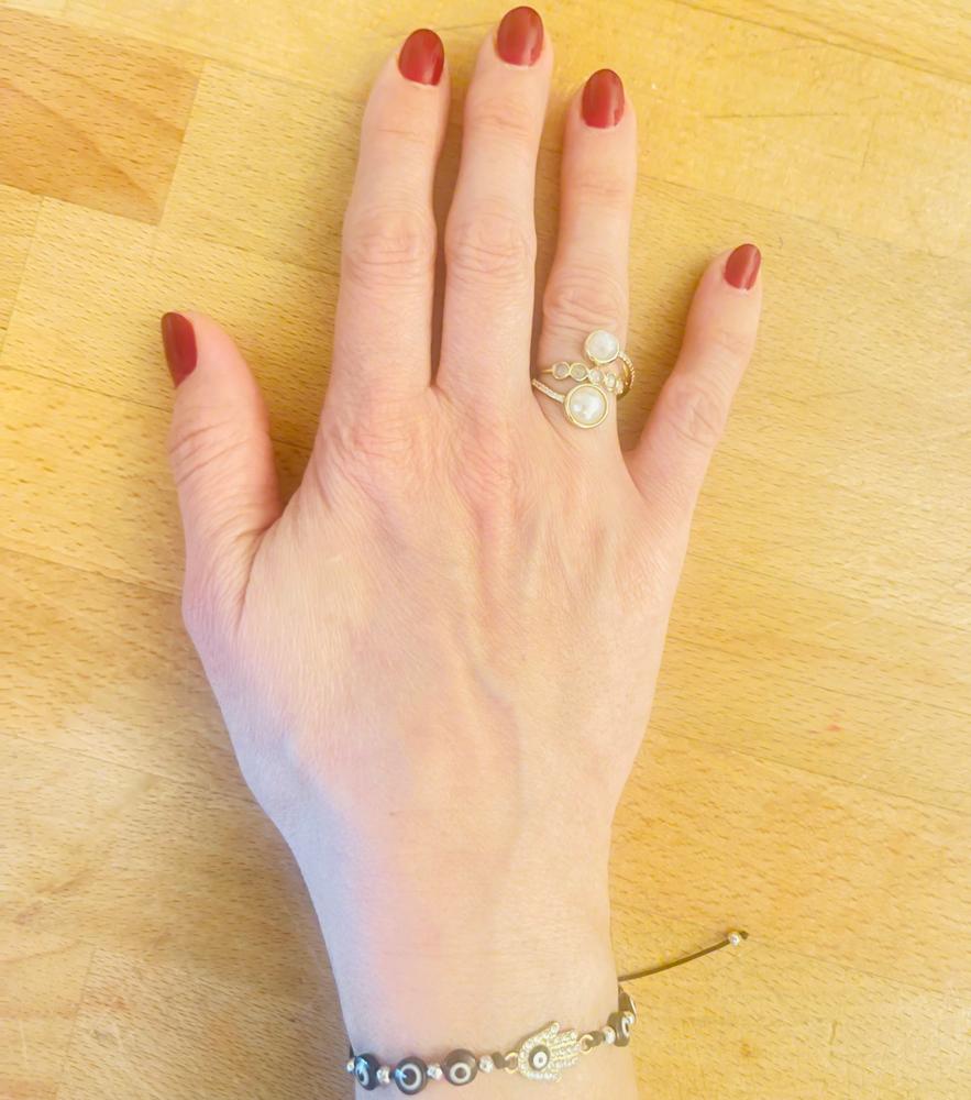 【Local Eclectic】9K Organic Moonstoneリング Solid Gold Organic Moonstone Ring | Local Eclectic – local