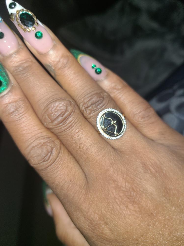 Solid Gold Black Onyx Zodiac Ring | Local Eclectic – local