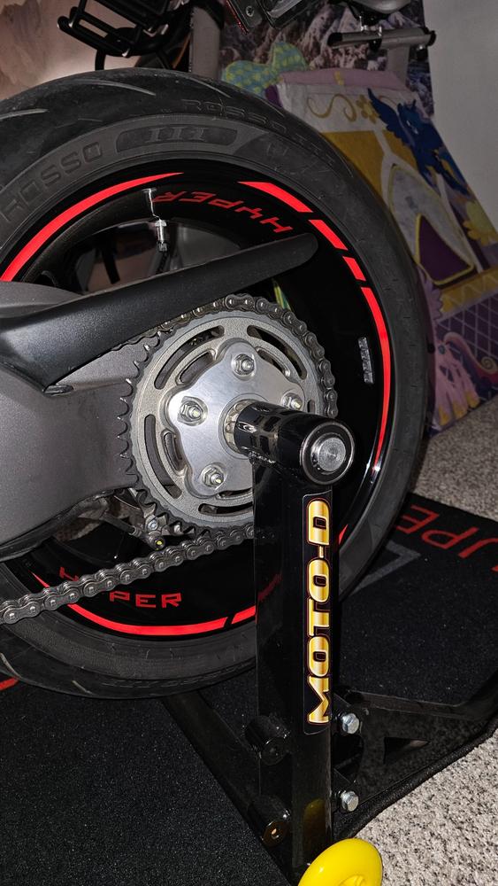 Motorcycle Rim Wheel Decal Accessory Sticker for Ducati Hypermotard - Customer Photo From John H.