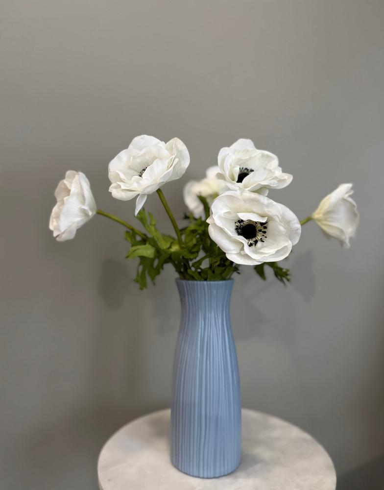 Artificial White Anemone 17.5