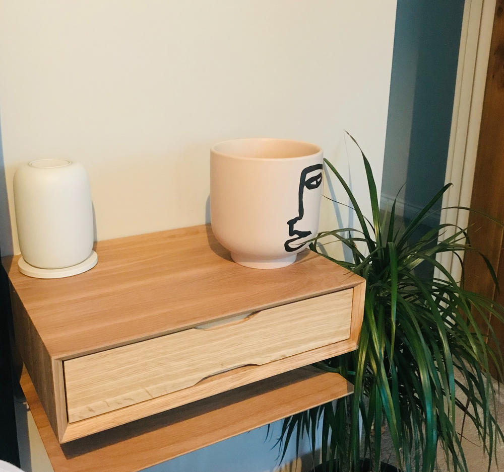 Oak Floating Bedside Table Urbansize