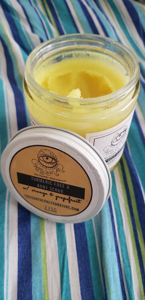 Turmeric Face & Body Scrub - Customer Photo From Star