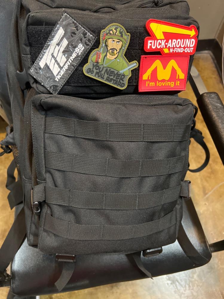 Tiger Fitness 45L Tactical Assault Backpack with Molle System, Waterproof Rucksack (Comes with 3D TF Scratch Logo Patch) - Customer Photo From Jason Valdez