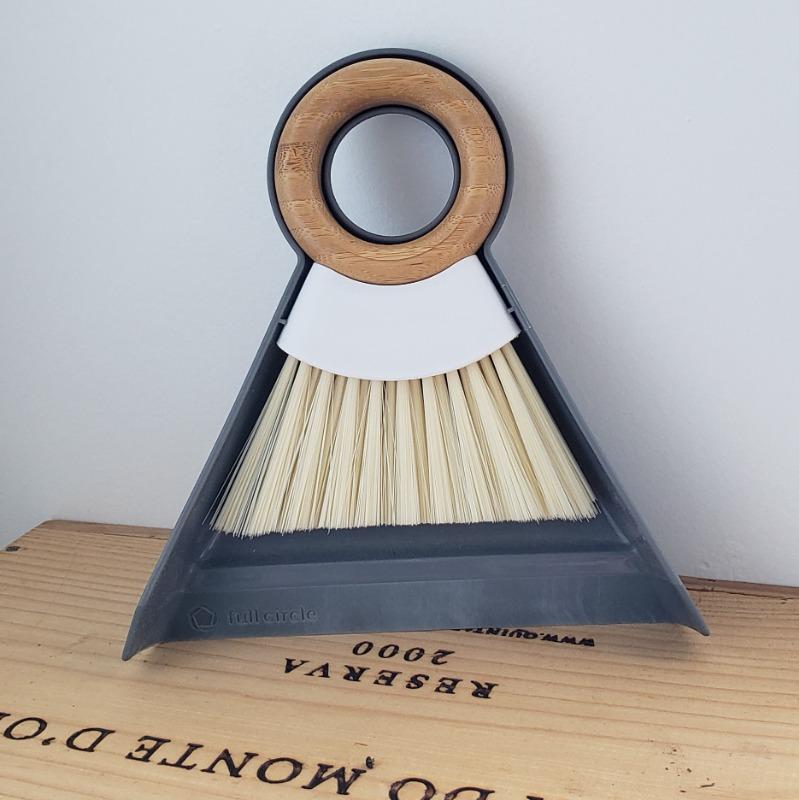 Xifando Mini Balai et Pelle à poussière pour ménage - Manche en Bambou - Ensemble de Petite Brosse