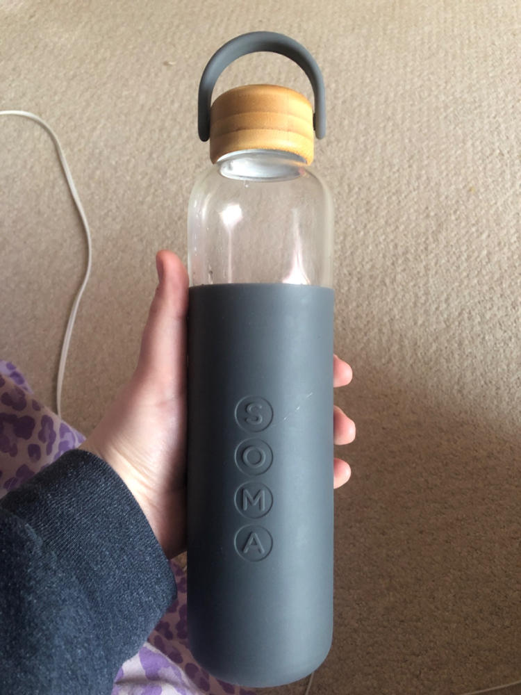 Soma Clear Taste Water Bottle Smoke/Black - 24oz – Ride Bicycles
