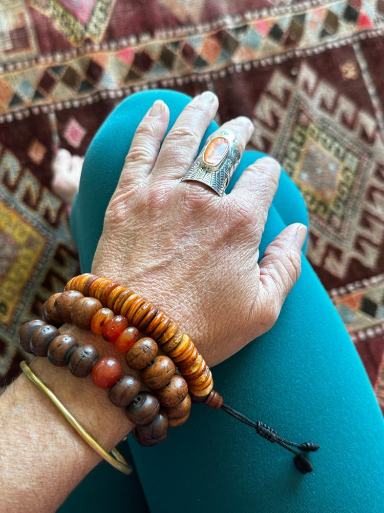 Spiritual Bone & Bodhi Wrist Mala - Customer Photo From LALE ZINN
