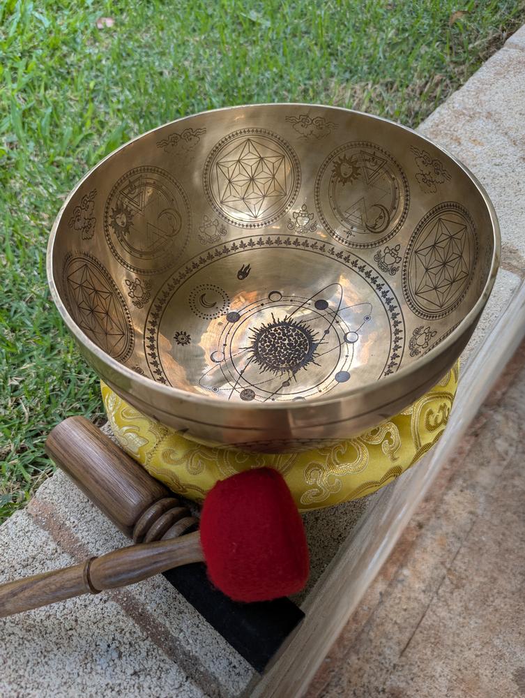 Tibetan Astrology Singing Bowl - Customer Photo From Kevin 