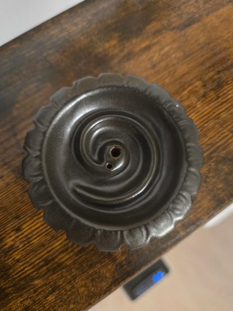 Spiral Lotus Incense Burner - Customer Photo From Matthew C Sears
