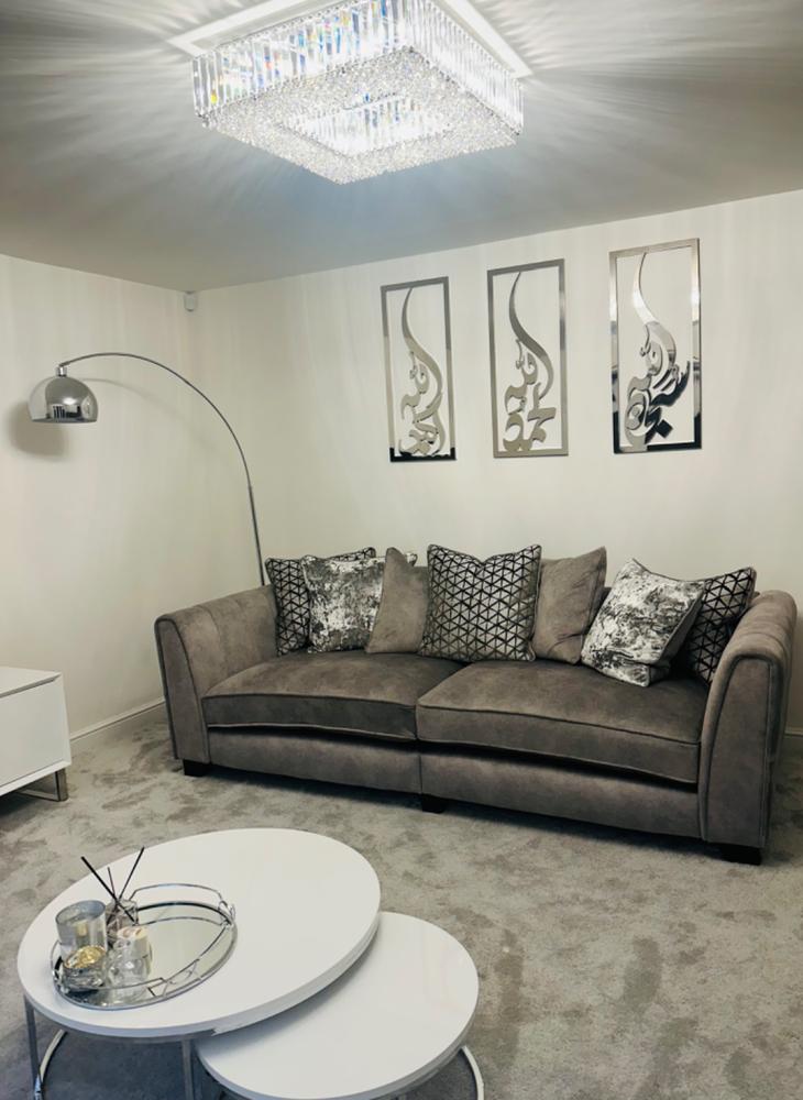 Set of 3 Wall Art - SubhanAllah, Alhamdulillah and Allahu akbar - Customer Photo From Zahra Iqbal