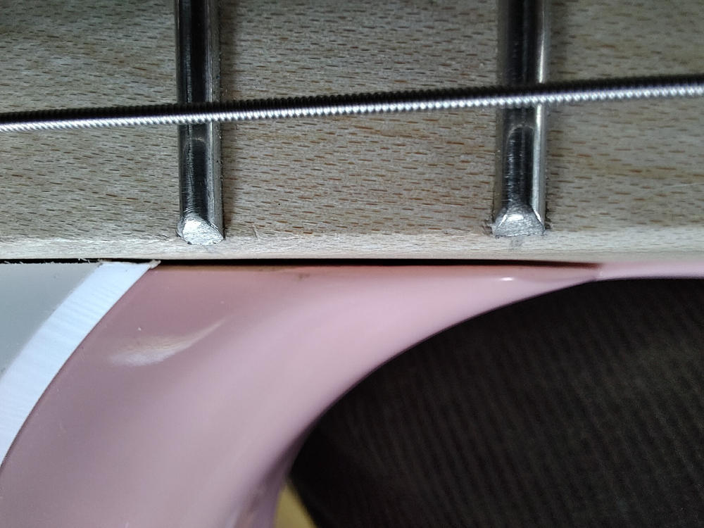 Squier Bronco Bass Shell Pink - Customer Photo From Matt Putnam