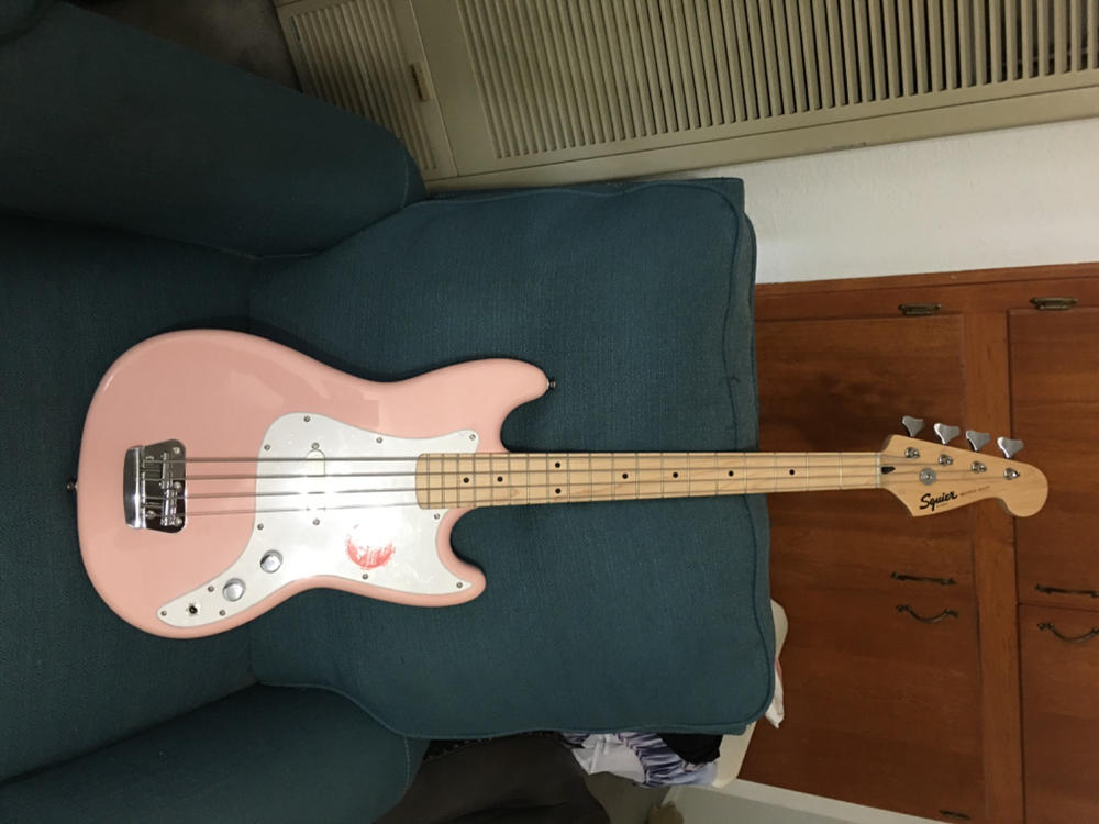 Squier Affinity Bronco Bass Shell Pink (CME Exclusive) Pre-Order - Customer Photo From Ronald Barnhill