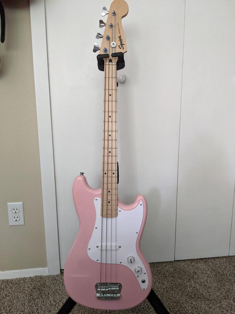 Squier Bronco Bass Shell Pink - Customer Photo From Andy
