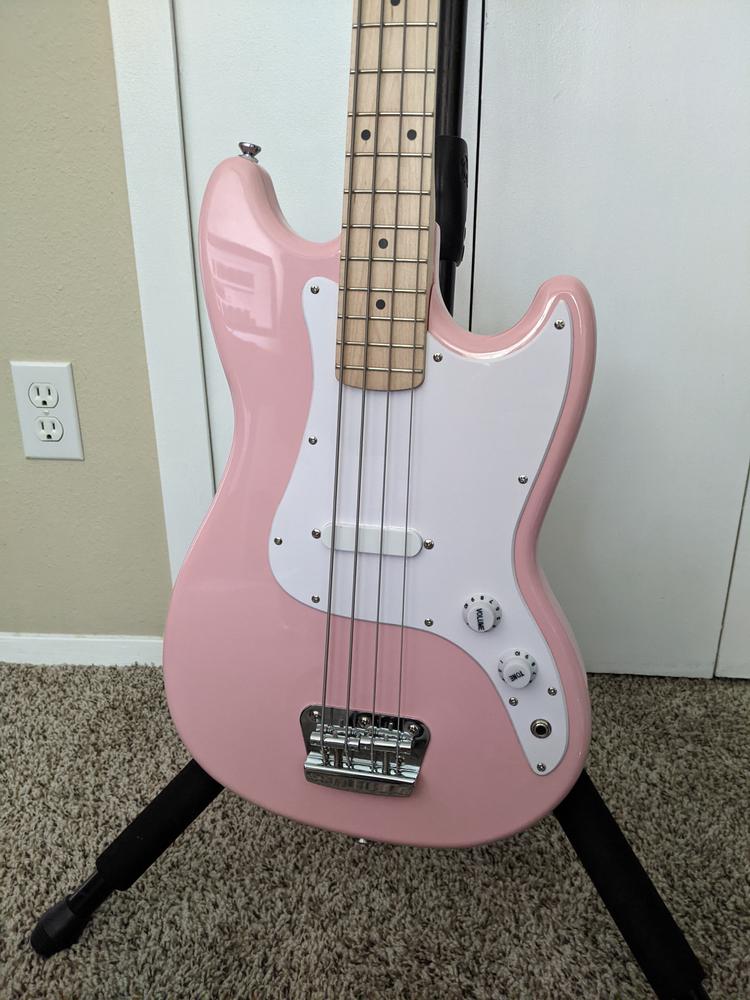 Squier Bronco Bass Shell Pink - Customer Photo From Andy
