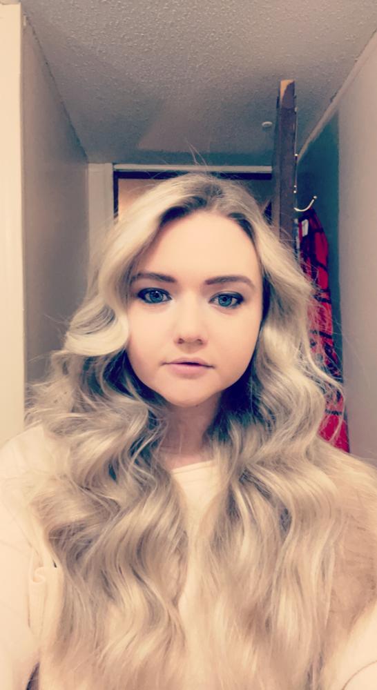 Beachwaver® S1 Dual Voltage White Rotating Curling Iron - Customer Photo From Rachel 