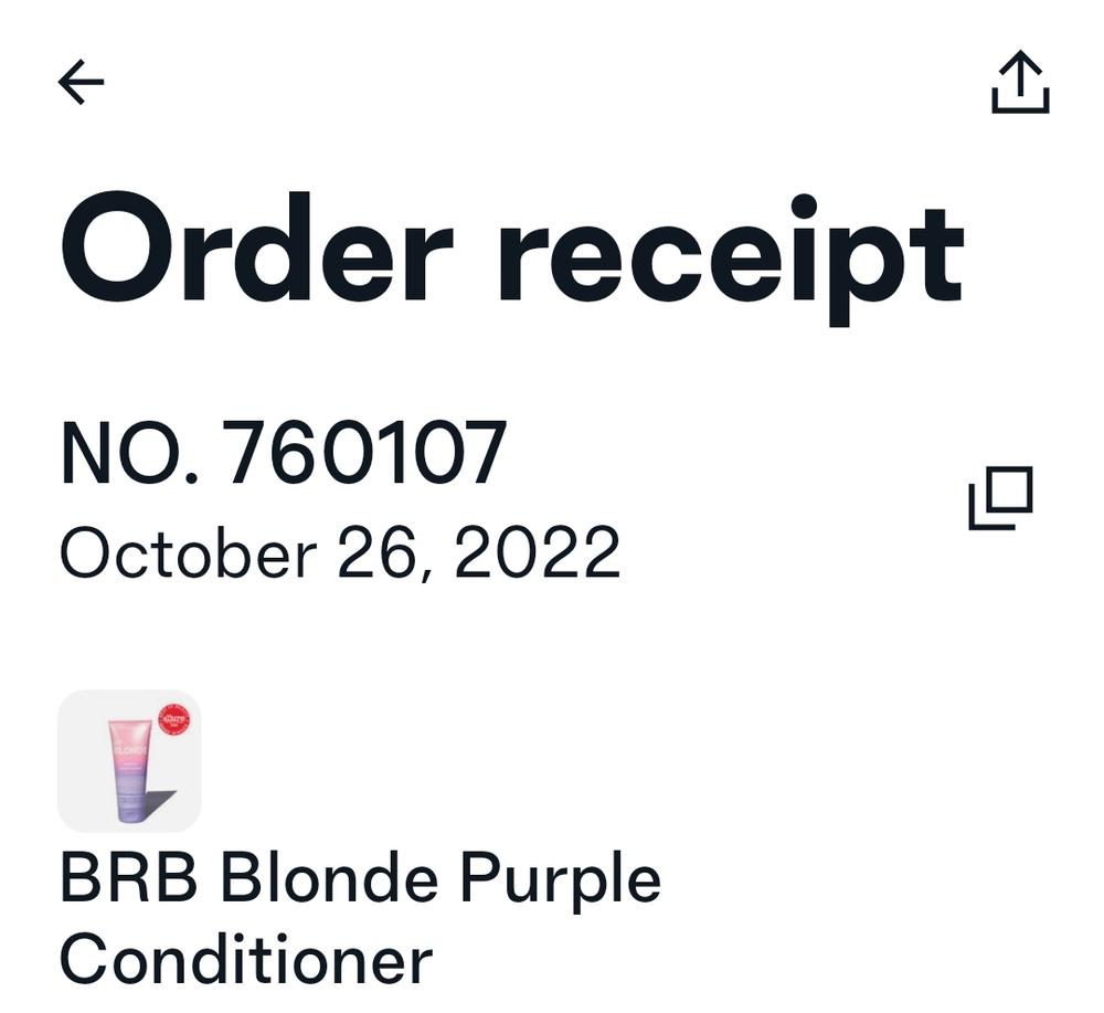 BRB Blonde Purple Conditioner - Customer Photo From Rachel m