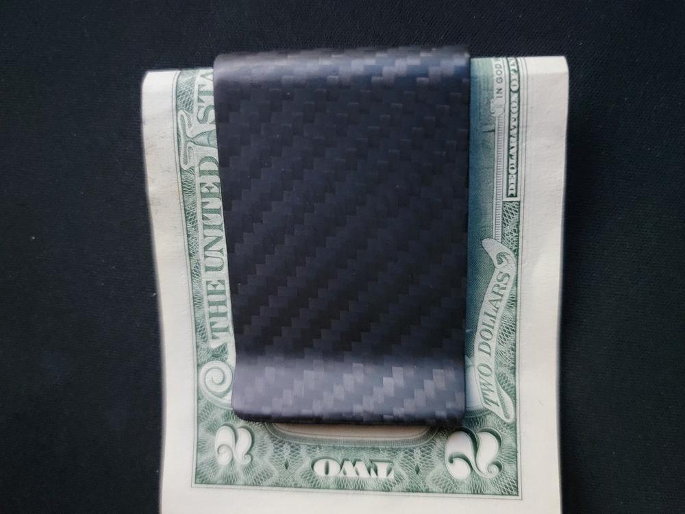 CL CARBONLIFE Men's Carbon Fiber Wallet Money Clip