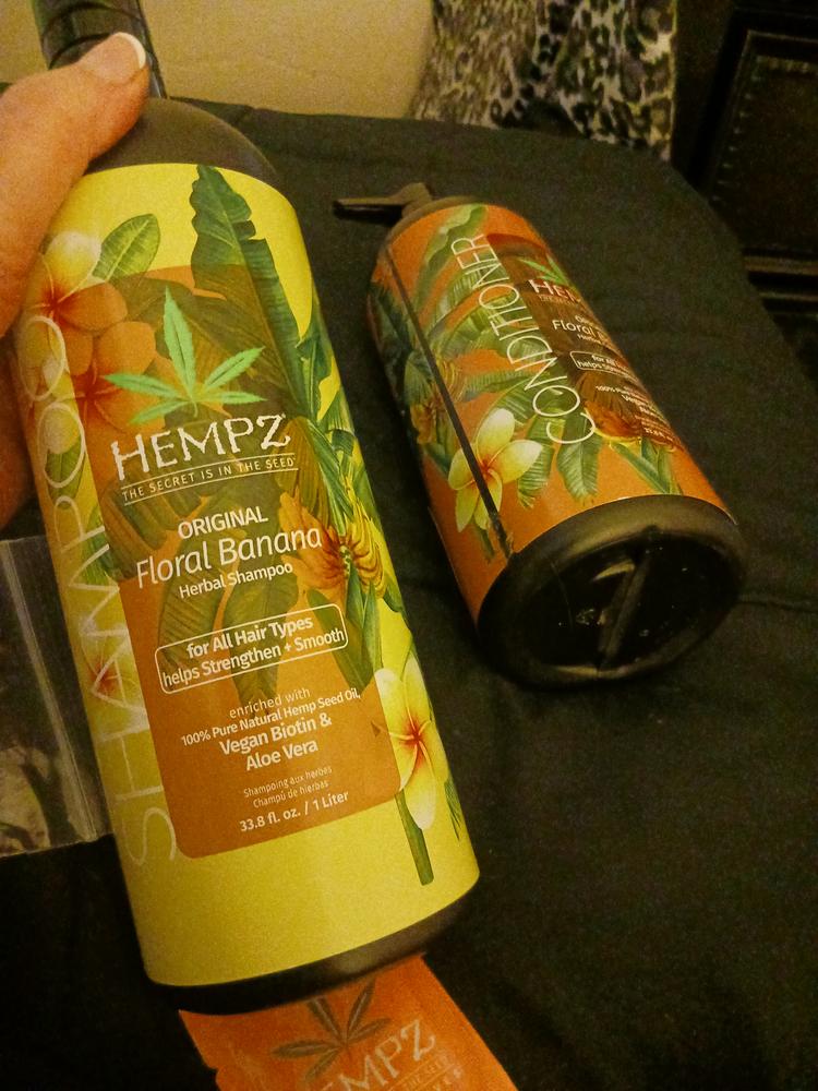 Hempz Triple Moisture Fresh Citrus Shampoo & Conditioner Set with Vegan  Biotin for Dry/Damaged Hair