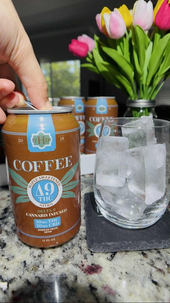 Maple Nitro Coffee | 10 MG Delta-9 THC | 12 Oz Can | Bold & Creamy