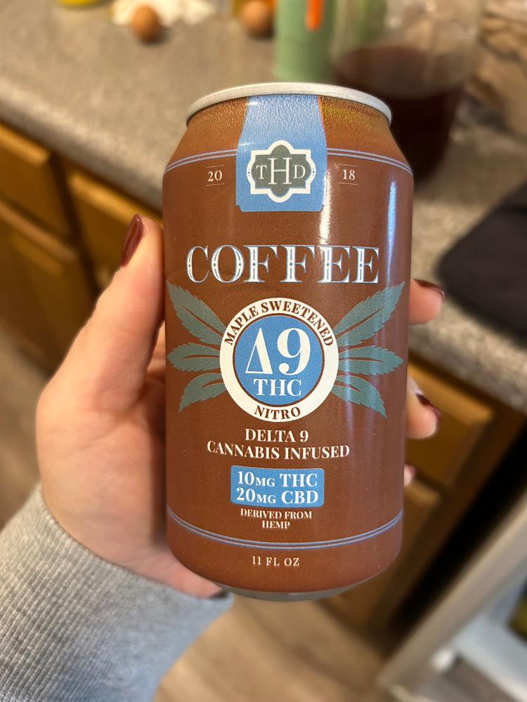Maple Nitro Coffee | 10 MG Delta-9 THC | 12 Oz Can | Bold & Creamy