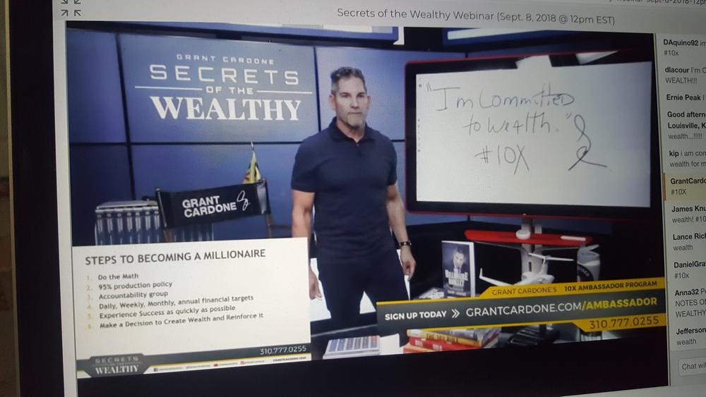 Secrets of the Wealthy Training - Customer Photo From Neshkumar P.