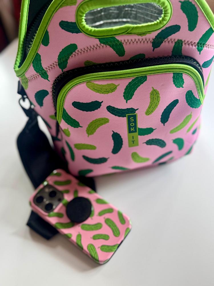 LunchTote XL - Pickle Me Pink - Customer Photo From Nichole