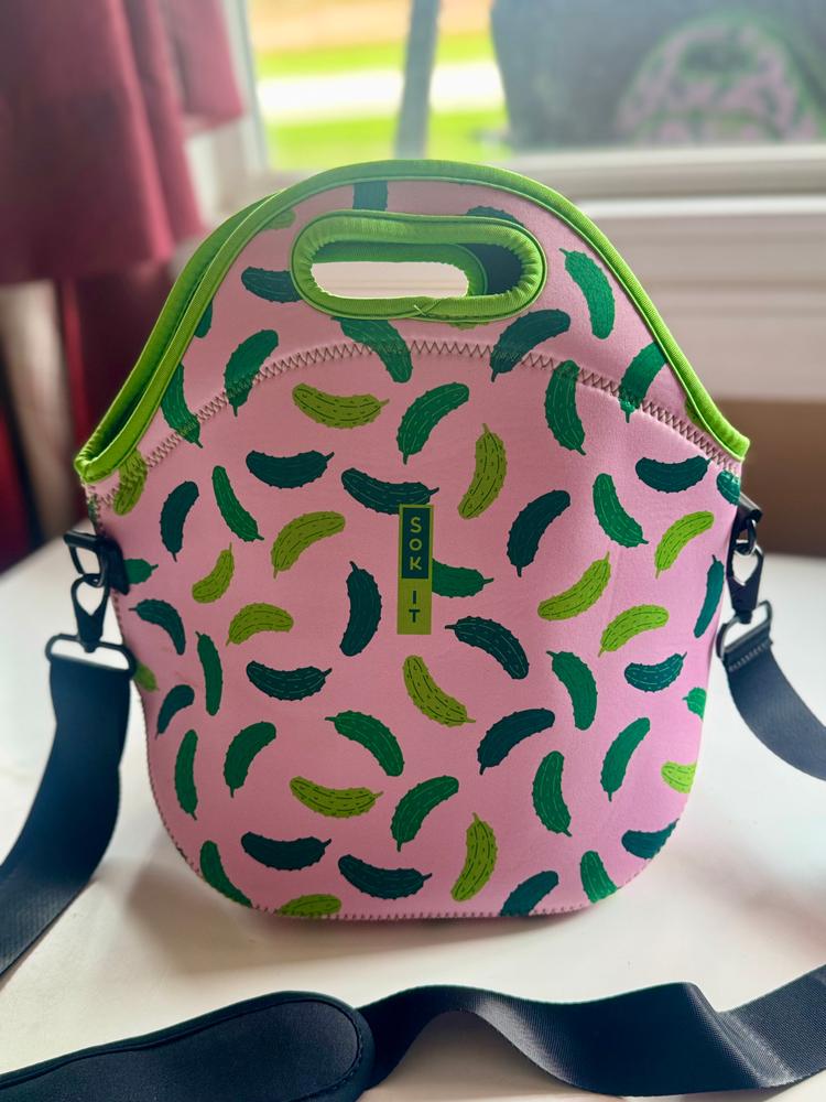 LunchTote XL - Pickle Me Pink - Customer Photo From Nichole