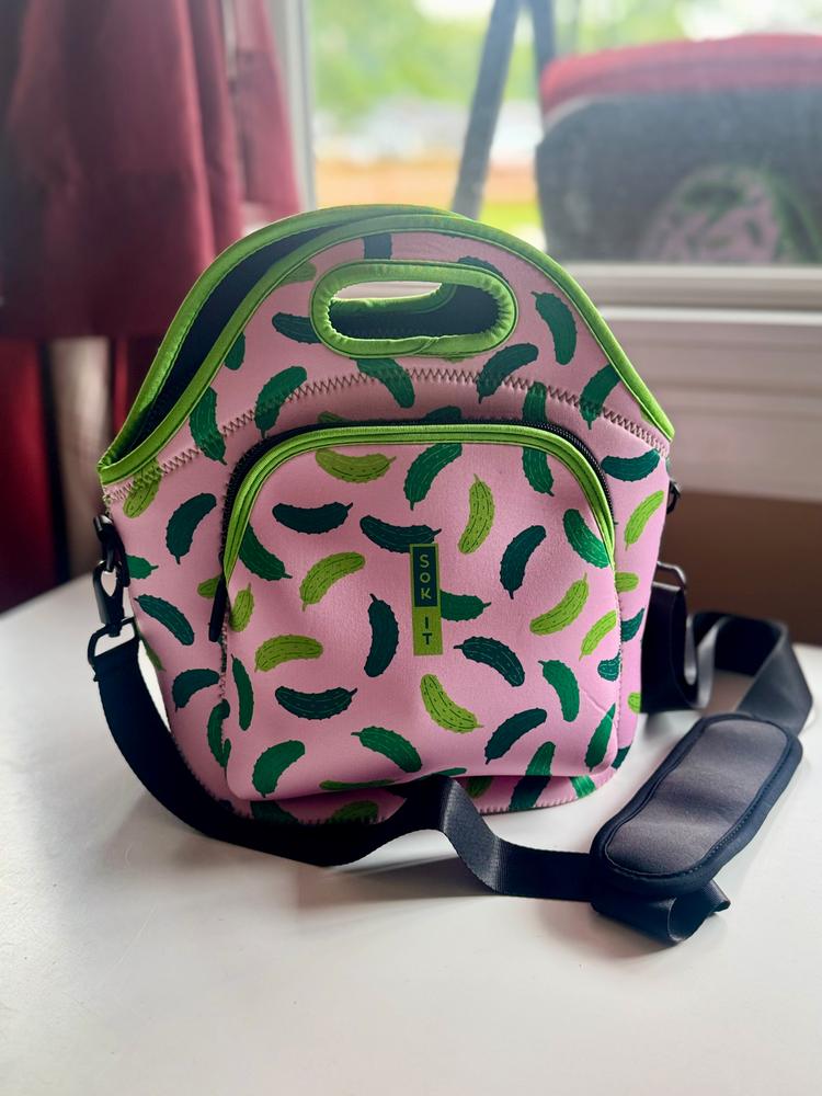 LunchTote XL - Pickle Me Pink - Customer Photo From Nichole