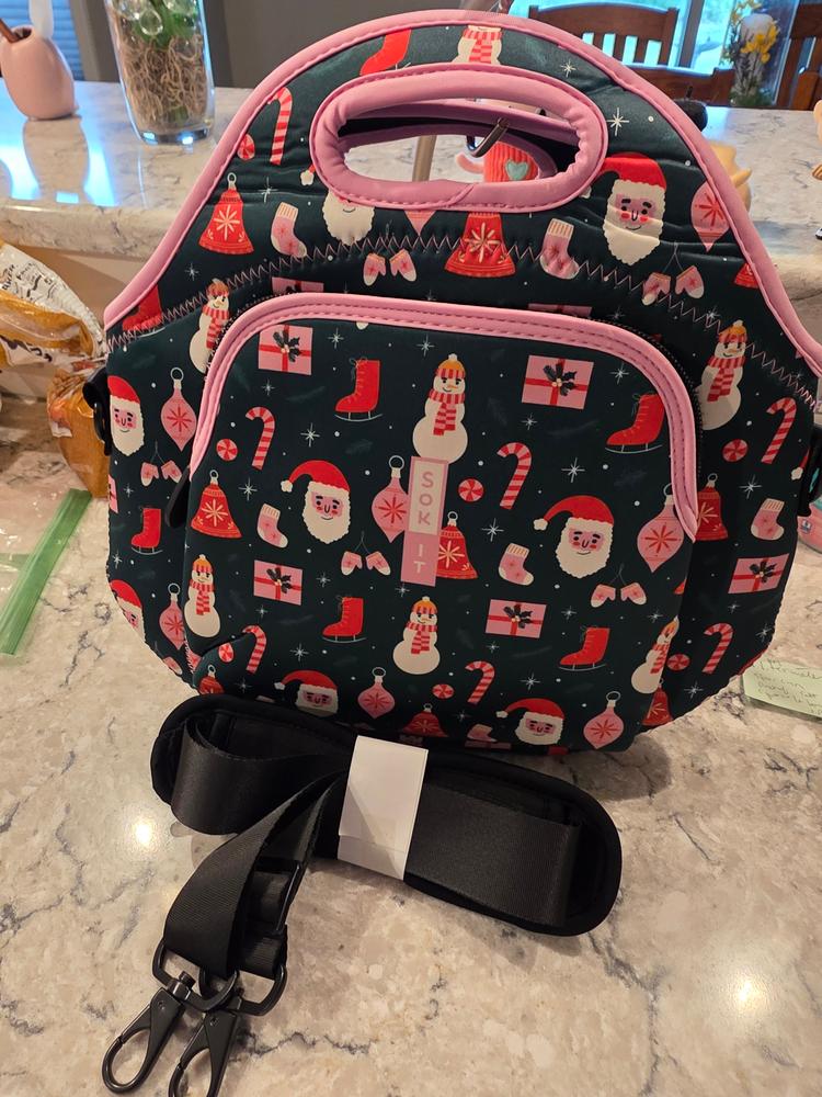 LunchTote XL - Tis the Season - Customer Photo From Jackie Boie
