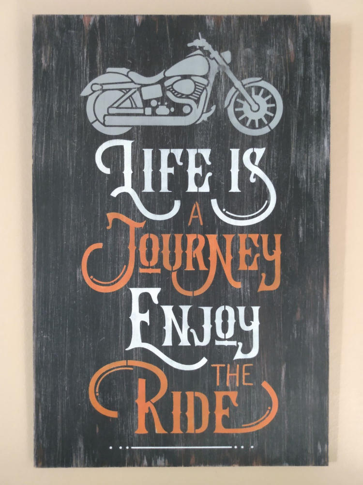 Wall Art - Life Is a Journey, Enjoy the Ride