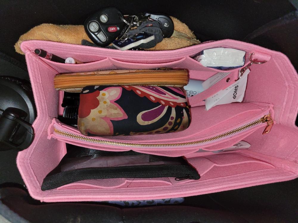 XL Handbag Organizer - Zipper Insert - Customer Photo From Carmen W.